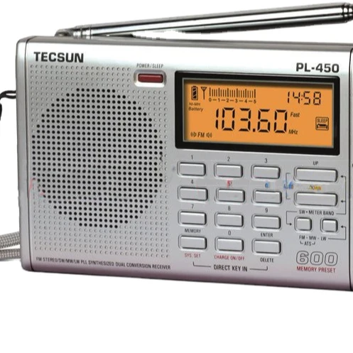 Tecsun PL-450 Dual Conversion PLL World Band Radio Receiver FM/MW/LW/SW