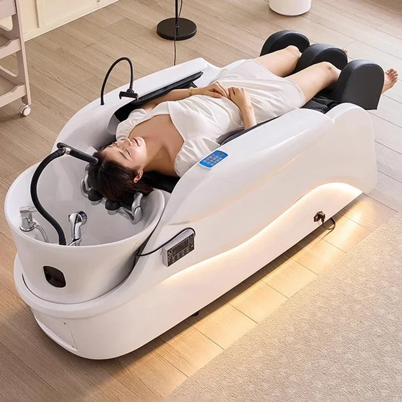 

Complete Beauty Salon Washbasin Pedicure Spa Foot Salons Cosmetic Japanese Water Jet Hair Nursing Mobilier Coiffure Shampoo Bed