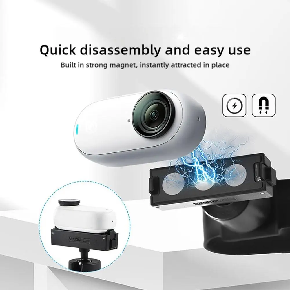 For Insta Go3/Go3s Wrist Bracket 360° Rotating Joint Armlet Wrist Band Hand Strap Mount Camera Accessories Black