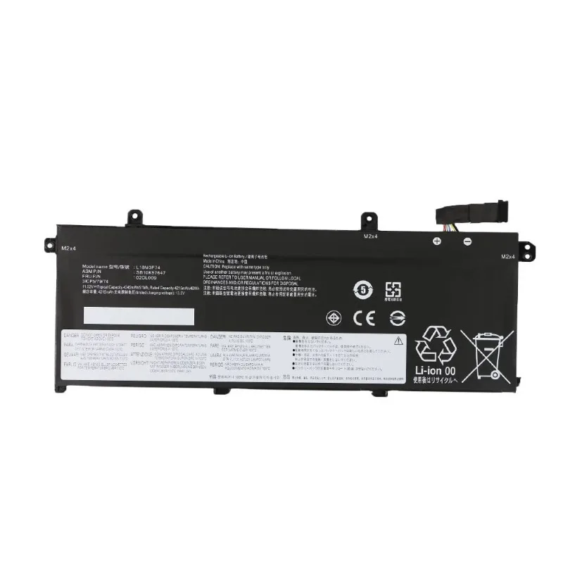بطارية كمبيوتر محمول عالية الجودة L18M3P73 11.55V 51Wh 4345mAh لينوفو ثينك باد P43S T490 T495 L18L3P73 L18C3P72 L18M3P74