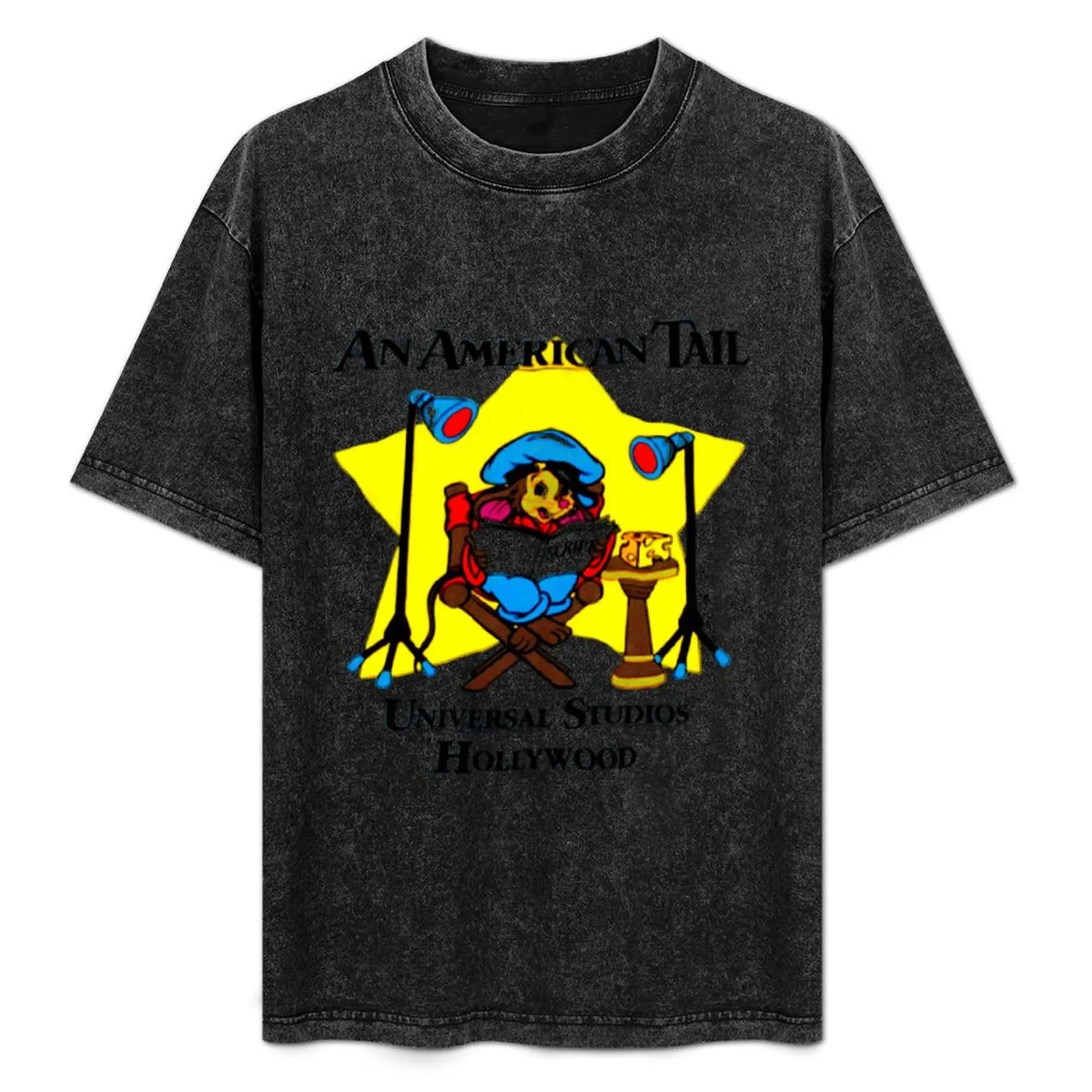 Camiseta Vintage An American Tail Fievel Mousekewitz de 1986, Casual, Streetwear, Manga Curta