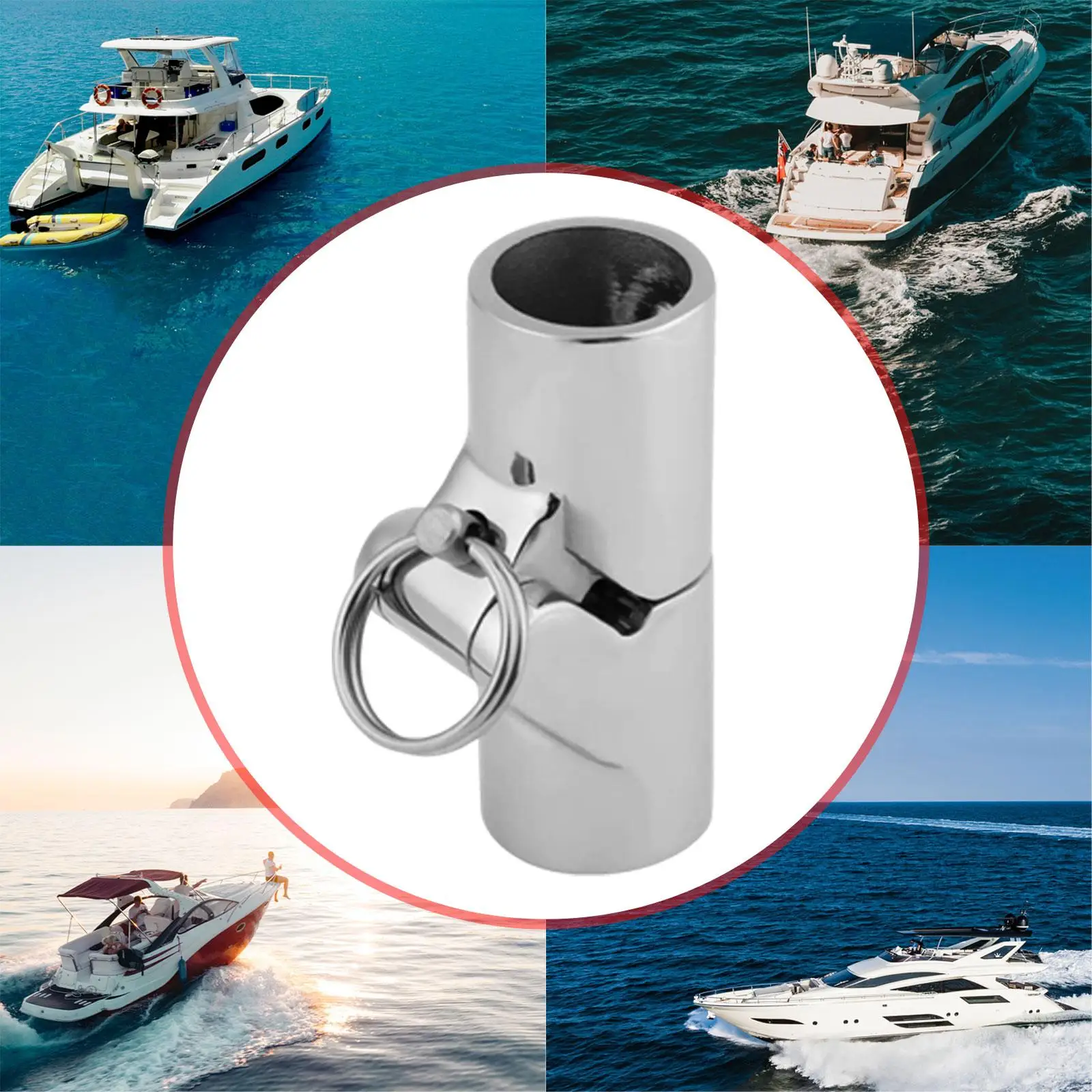 Folding Swivel Coupling Tube Hose Connector Boat Hose Connector for Masts Tops