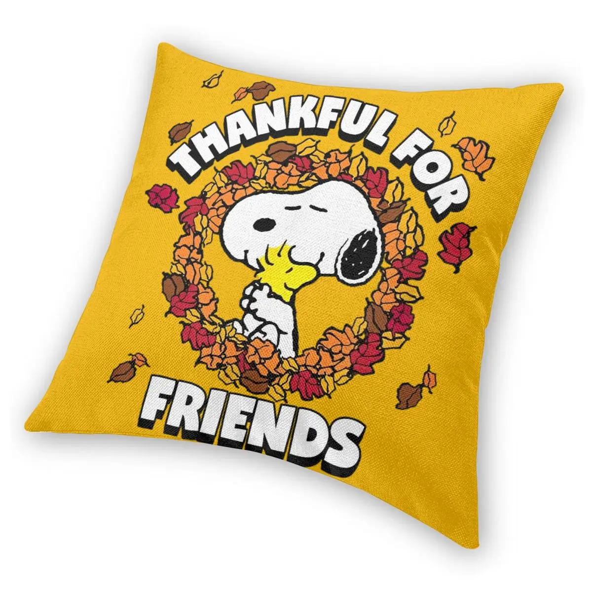 سنوبي وودستوك عيد الشكر المخدة لينة غطاء وسادة بوليستر الديكور رمي كيس وسادة غطاء المنزل انغلق