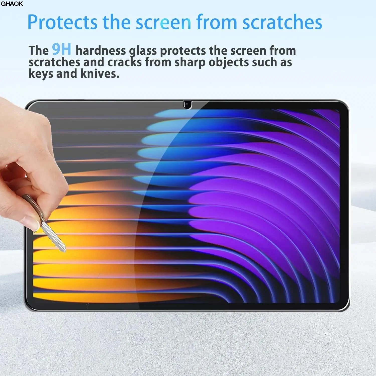Szkło Hartowane na Ekran Xiaomi Pad 7 Pro 11.2 cala, Folia Ochronna na Tablet MI Pad 7 2024, Odporna na Zarysowania, HD Przezroczysta — zdjęcie produktu 6