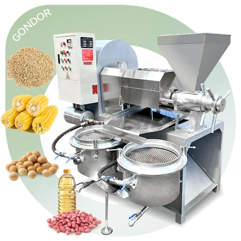 Fully Automatic Commercial Olive Soya Coffee Bean Mustard Oil Pressing Mill Press Machine for Sun Flower Seeds