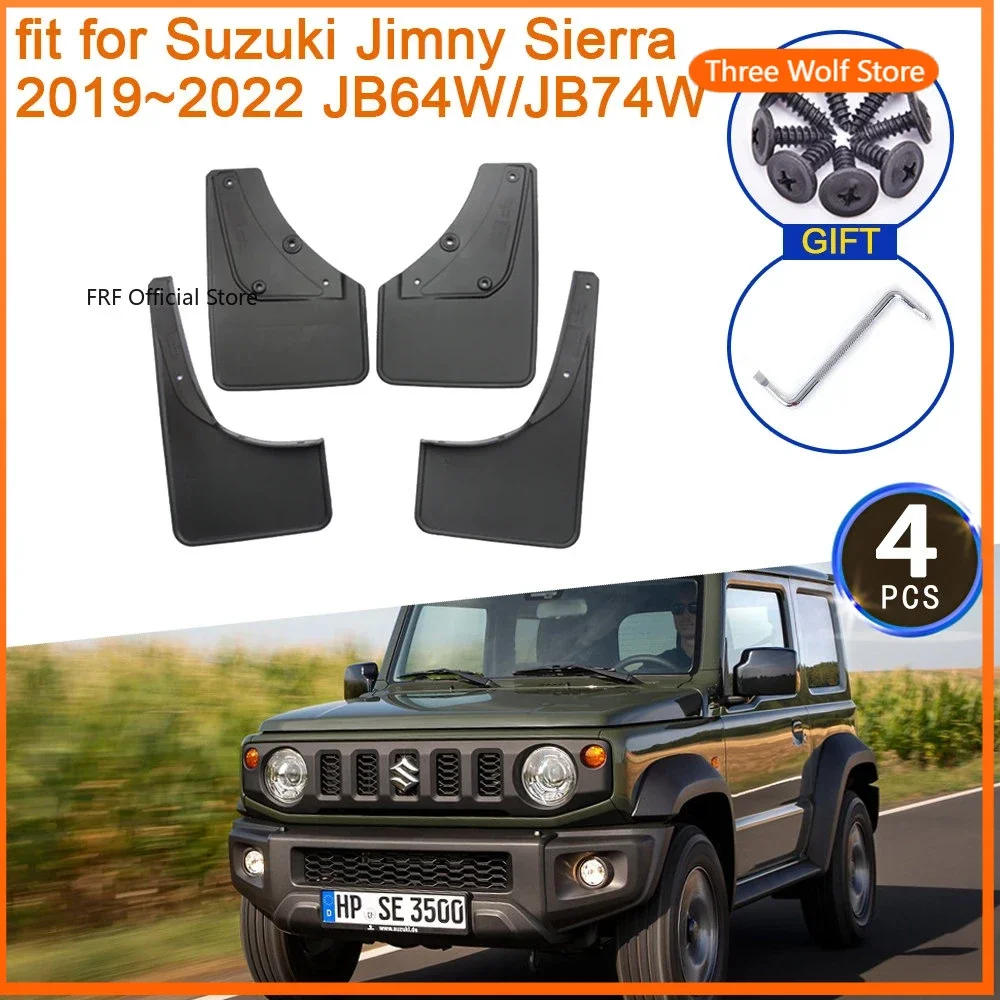 

Mudflap for Suzuki Jimny Sierra 2019~2022 JB64W Accessories JB74W MudGuards Splash Guards Mud Flaps Front Rear Wheel Fender Auto
