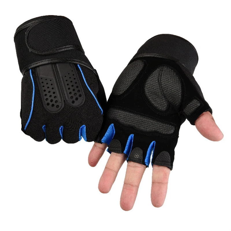 Fitness Half Finger Gloves Extended Wrist Guards Outdoor Cycling Sports Anti Slip Gloves