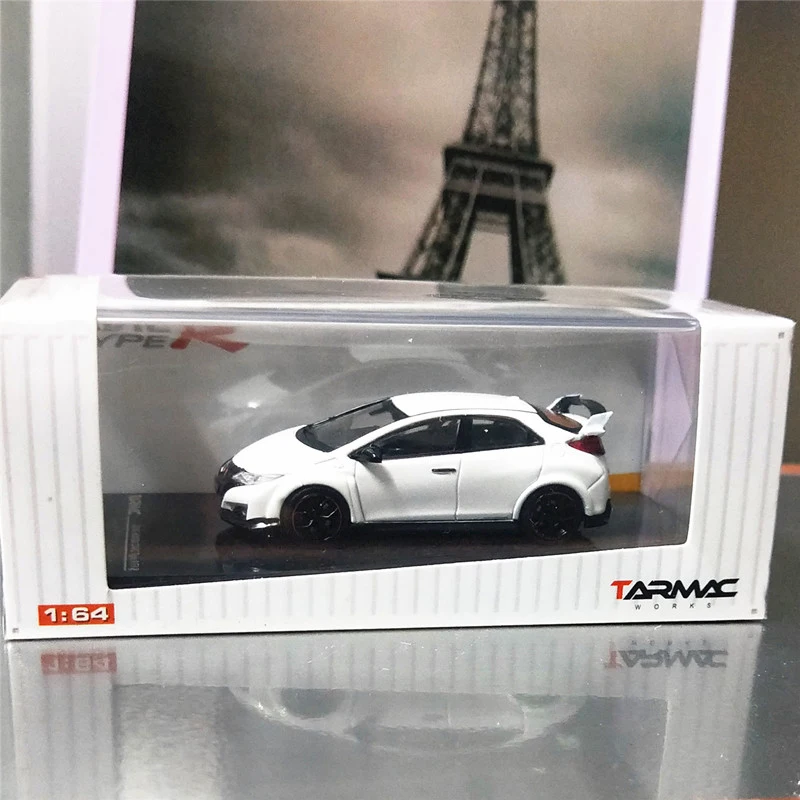 Diecast 1:64 Scale HONDA CIVIC FK2 Simulation Alloy Car Model Static Display Decoration Collectible Toy Gift Souvenir