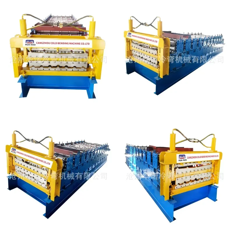 Deposit-Fully automatic 840/900 double-layer tile press double-layer color steel tile equipment various specifications color