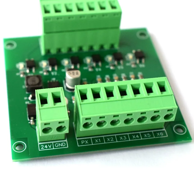 6-Way electrode type water level signal detection circuit Optocoupler isolation 24V voltage PLC matching pool water tank liquid