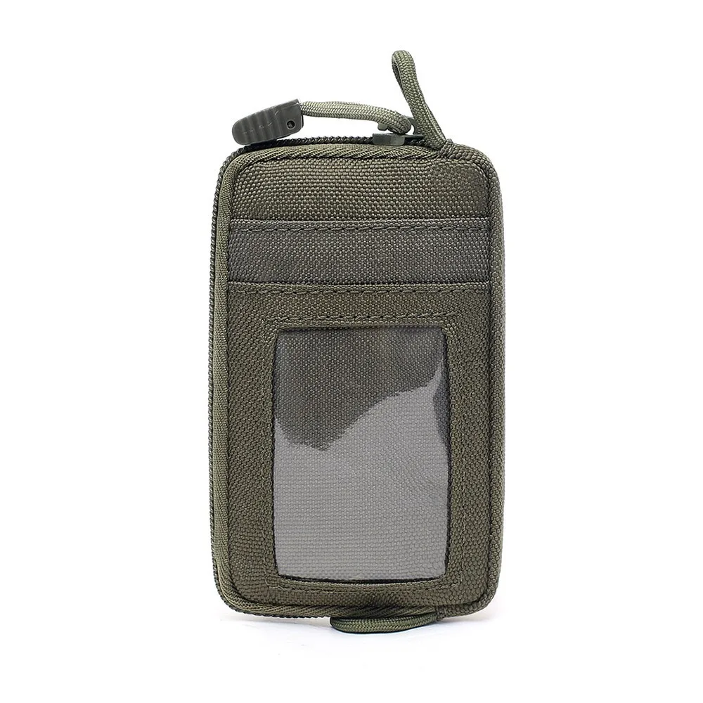 High Quality Card Bag Waterproof Durable Polyester Fabric Card Holder with Mountaineering Buckle Outdoor Small Wallet