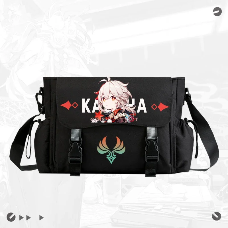 

Anime Game Cos Yae Miko Xiao Kazuha Kokomi Etc. Unisex C Travel Class Casual Printed Envelope One Shoulder Bag Gift