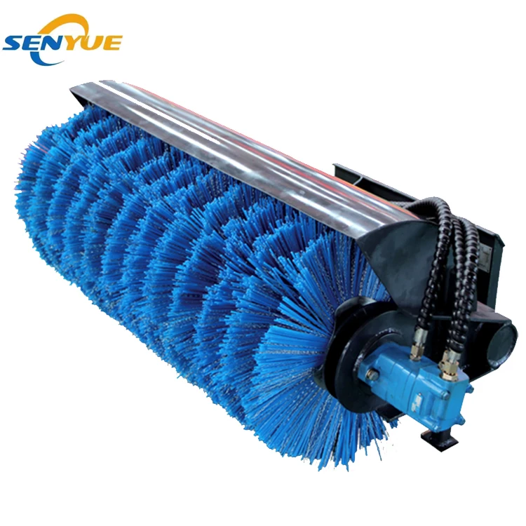 SENYUE brand snow sweeper skid steer tractor attachment snow broom for highway road