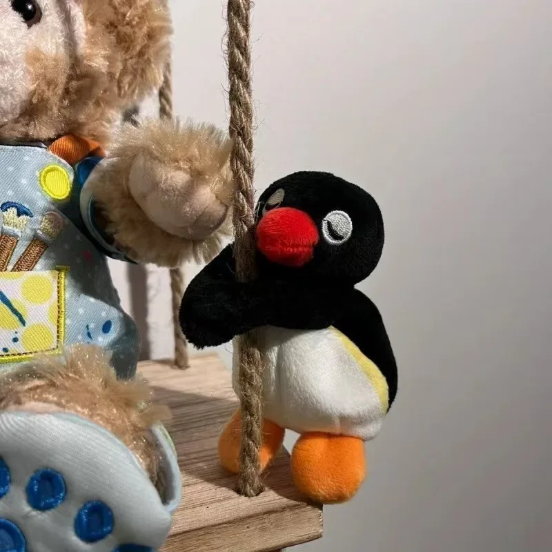Yupsk Funny Sling Rope Penguin Pendant Keychain Plush Doll Creative Cute Backpack Charms Interior Decoration Festival Gift image 4