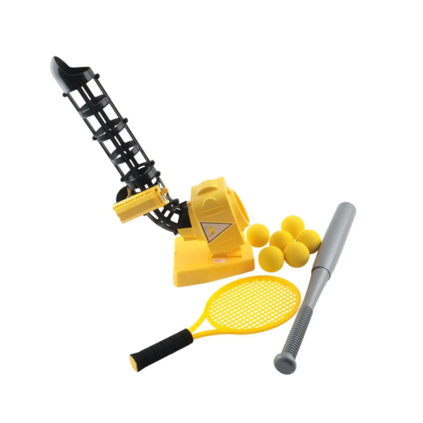 Automatic Baseball Pitching Machine Outdoor Toy Set for Age 4+ Girls Boys