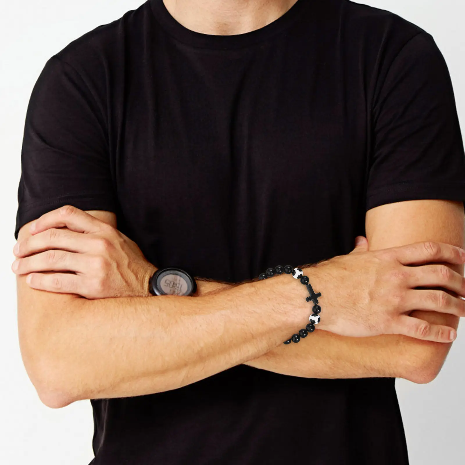 

Набор из 6 регулируемых плетеных браслетов с футбольным мячом для мужчин и женщин, легкие и удобные браслеты из бусин для игровых дней