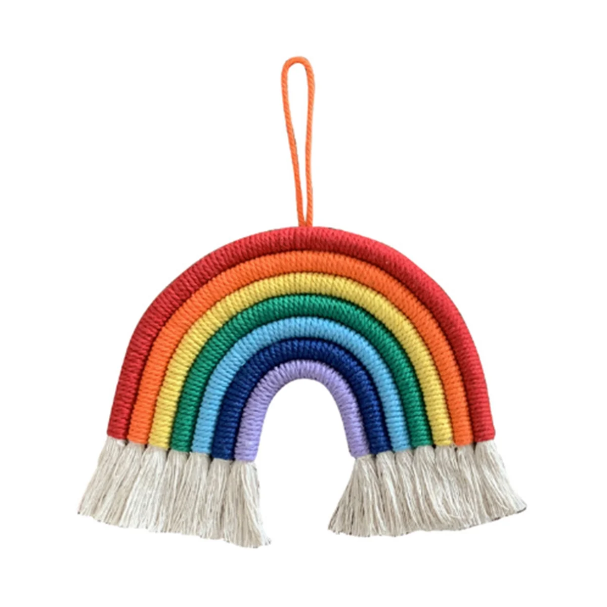 Nordic Style Room Decoration Handwoven Cotton Rope Rainbow Hanging Decoration Wall Hanging Decoration