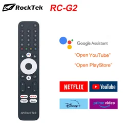 RockTek BT Voice Remote Replacement for RockTek G2 RTX-5000 Homatics Models KICKPI KP1 Google Certificate TV Box Androidtv Box