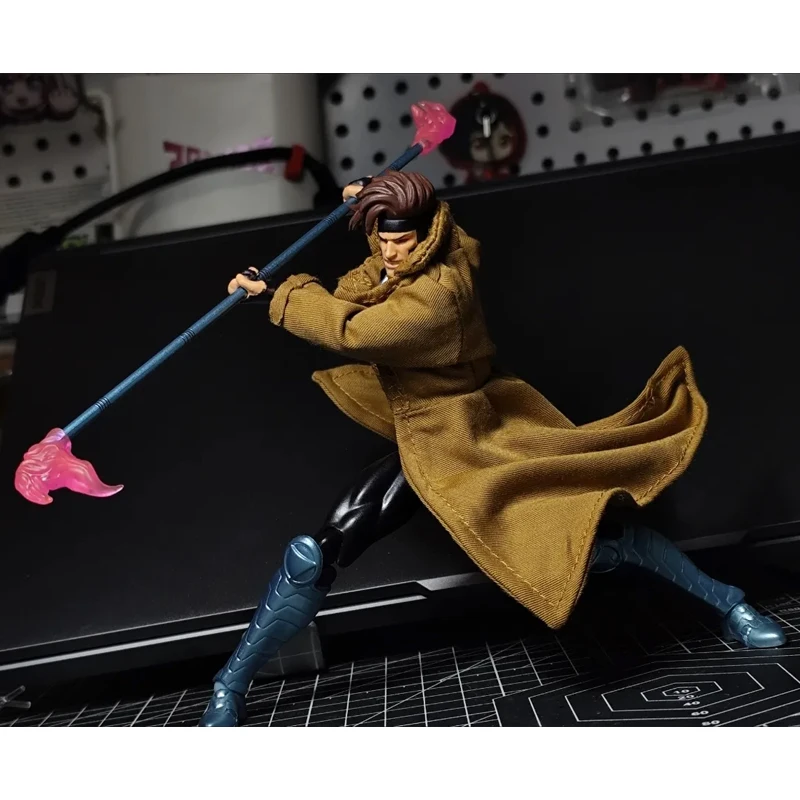 16.5 سنتيمتر Ct اللعب Gambit Mafex 131 الشكل Shf X-Men عمل الشكل بولي كلوريد الفينيل تمثال سطح المكتب حلية لعبة مجسمة هدية عيد ميلاد مخصصة #3