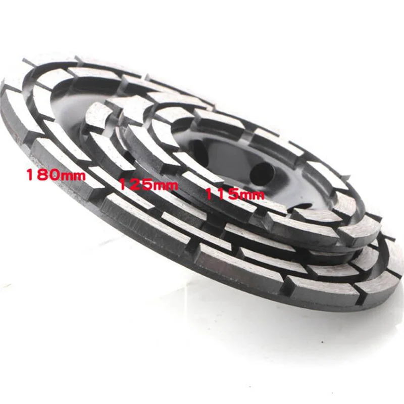 

【NEW】125Mm Diamond Double-Row Grinding Wheel Cement Stone Concrete Floor Millstone Diamond Grinding Wheel Durable Easy Install