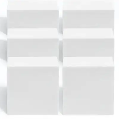 6 قطع كبيرة من مكعبات الرغوة الفارغة الناعمة خفيفة الوزن كتل حرفية يمكنك صنعها بنفسك لتزيين حفلات الزفاف وأعياد الميلاد كتلة إسفنجية