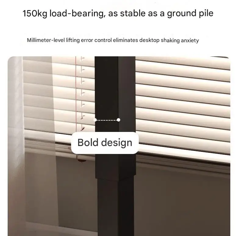 80/100/120/140 سنتيمتر ارتفاع قابل للتعديل مكتب لكمبيوتر مكتبي دراسة الحركة طاولة الألعاب مكتب قائم للاستخدام المنزلي والعمل #4