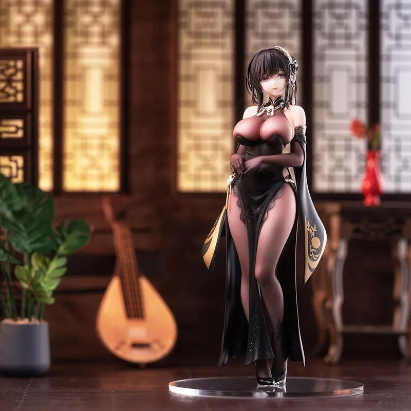 

Azur Lane Ship Zhenhai Figure Qi Luxury Garden Animation Two-dimensional Cheongsam Girl Model Doll Desktop Ornament in Stock