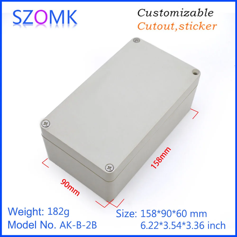 SZOMK Cover IP68 waterproof junction box ABS plastic and PC material clear lid