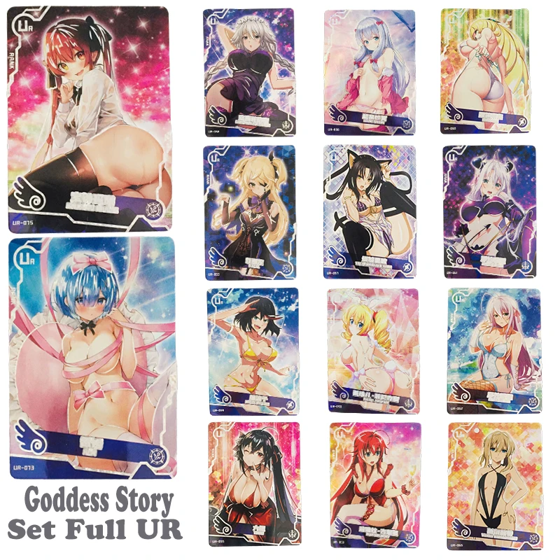 

New Anime Goddess Story Girl Party 3Rd Edition Rem Izumi Sagiri Full Set Ur Game Collection Card Kids Toy Birthday Gift