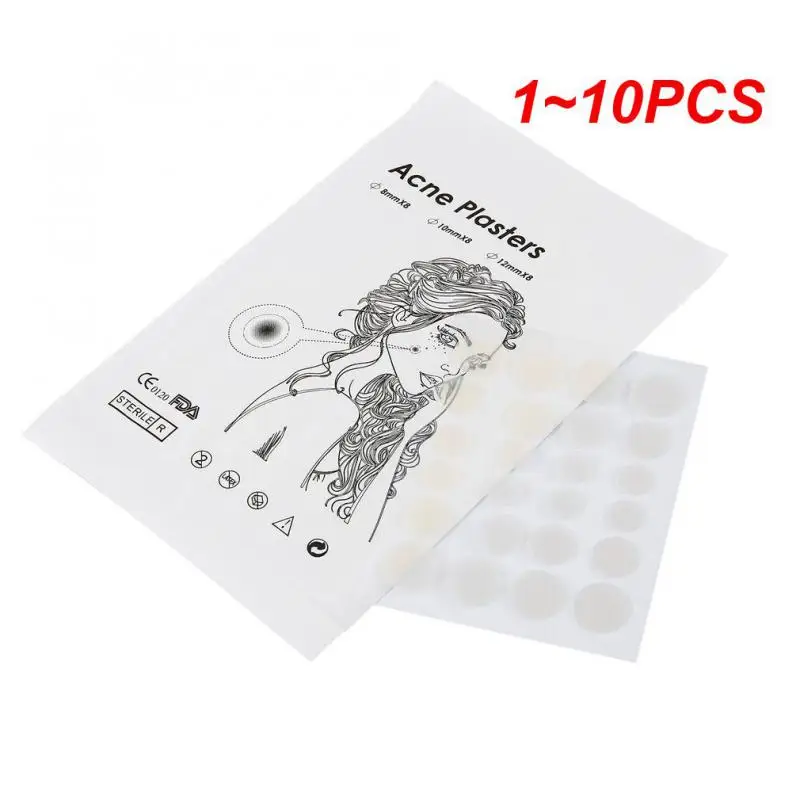 1~10PCS Acne Pimple Patch Tea Tree Serum Face Skin Care Acne Sticker Waterproof Breathable Water Colloid Acne Remover