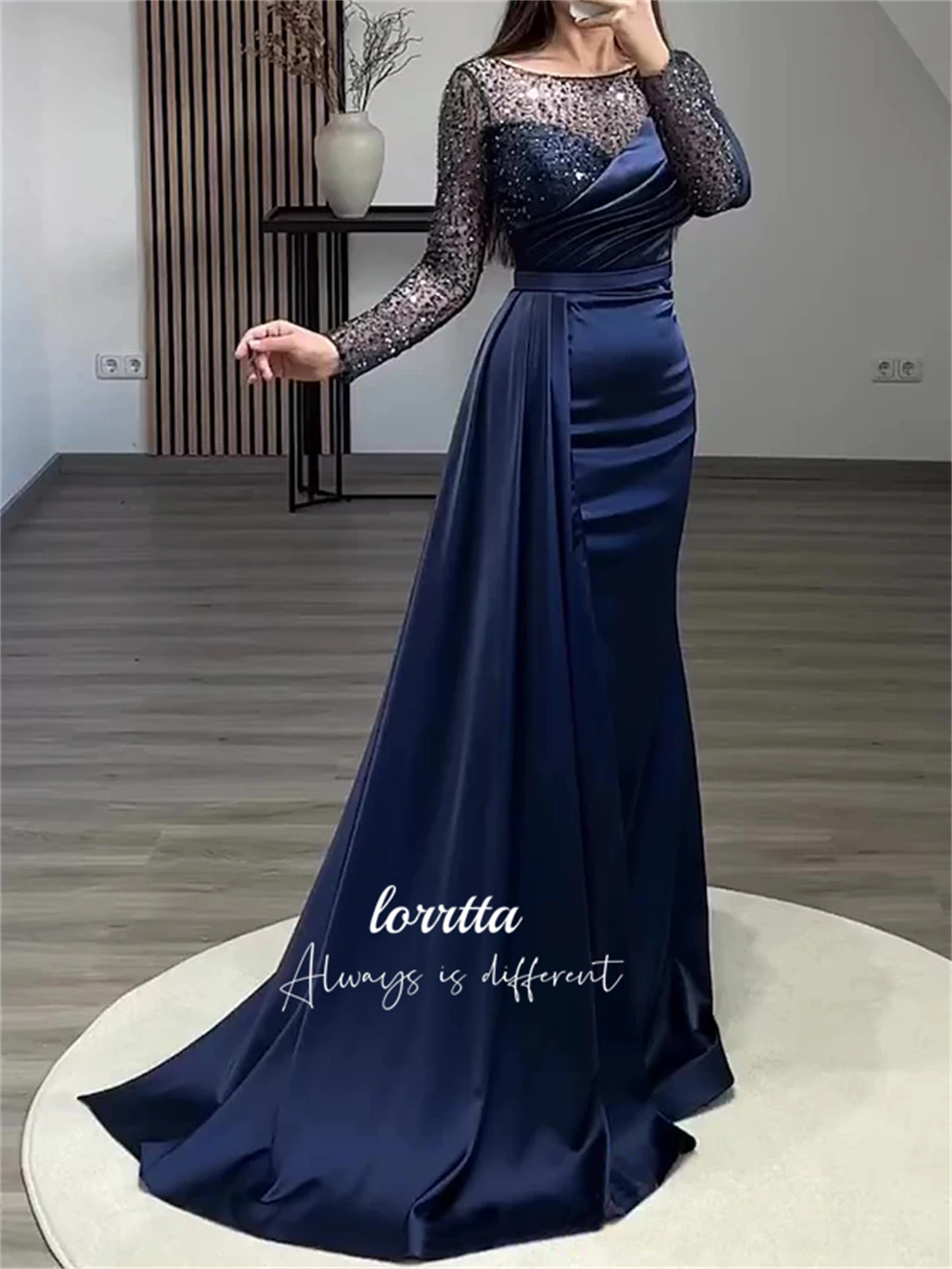 Lorrtta Mermaid Grace Evening Dress Ball Gown Special Occasion Dresses Elegant Luxury Wedding Prom Customized فساتين سهرة