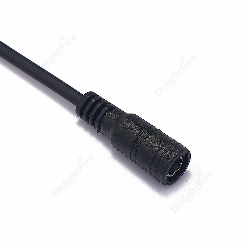 LED Strip DC Power Adapter Connector Cable 8/10mm 2 Pin Free Welding 5.5mm 2.1mm Jack Wire For 5050 3528 Single Color LED Strip