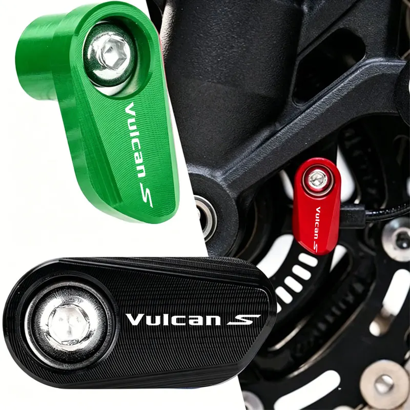 

logo "VULCANS" For Kawasaki VULCAN S 650cc 650 CC Motorcycle Accessories Aluminum Wheel ABS Sensor Protection