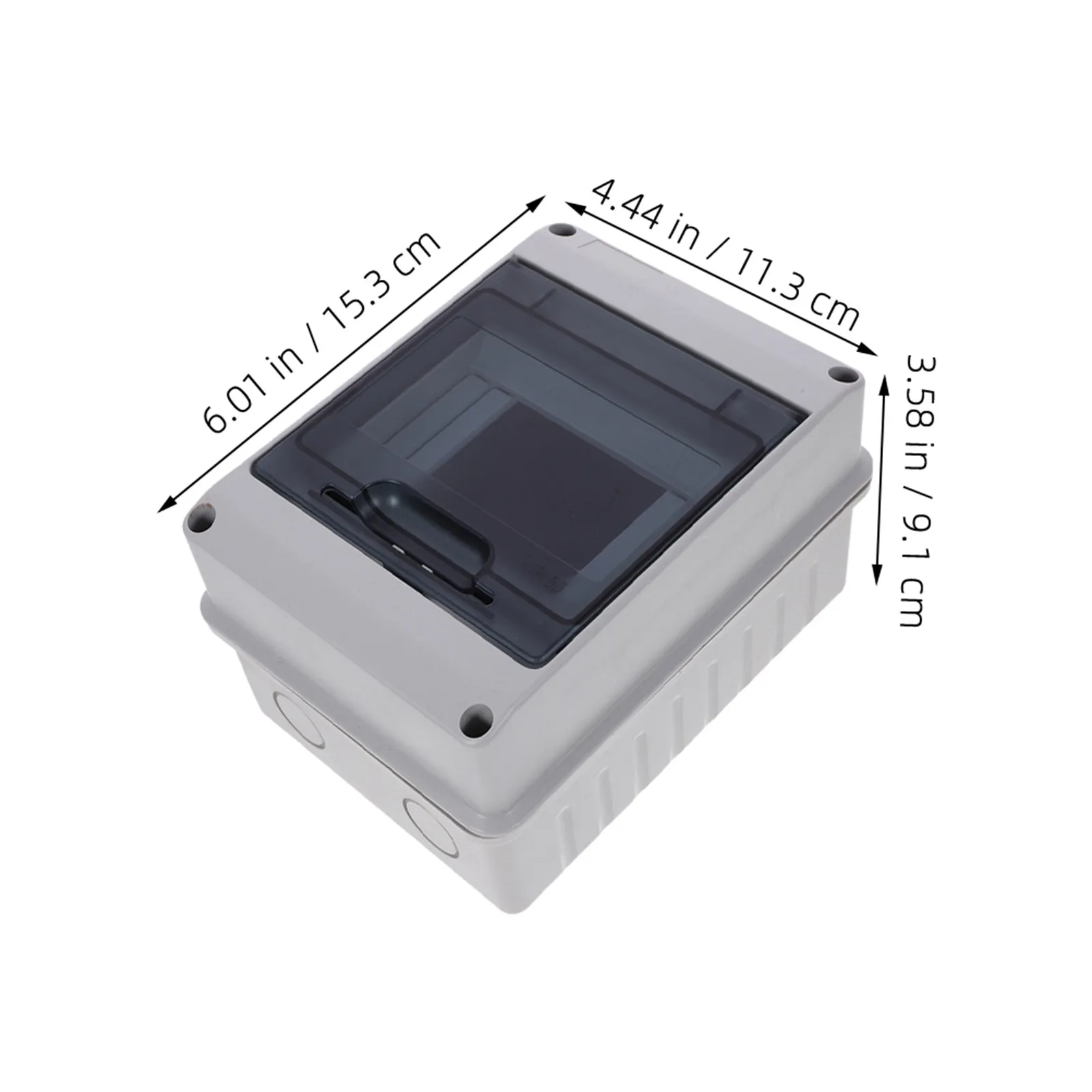 2Pcs Distribution Protection Box IP65 Waterproof Transparent Window Multi Circuit Breaker Junction Box Electric Power Management