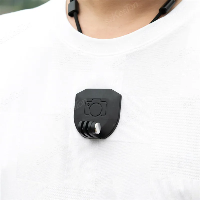 Adaptor Braket Dudukan Tali Leher Magnetik dengan Tali untuk Go Pro Hero 13 12 11 10 Insta 360X5 X4 DJI Osmo Action 5 Pro 4