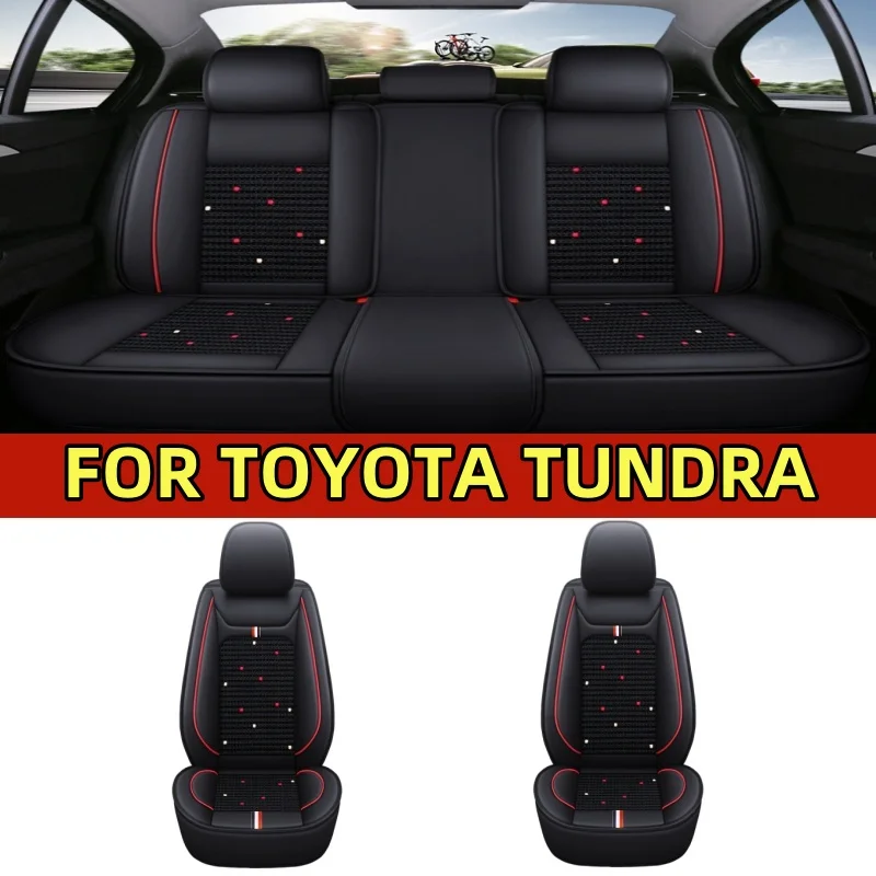 

Чехол для автомобильного сиденья TOYOTA TUNDRA с дышащей искусственной кожей из ледяного шелка, защитный чехол для автомобильного сиденья на все сезоны