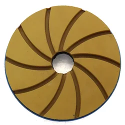 100Mm 125Mm 150Mm Snail Lock Edge Polishing Pad Grinding Wheel Marble  Granite Concrete Stone