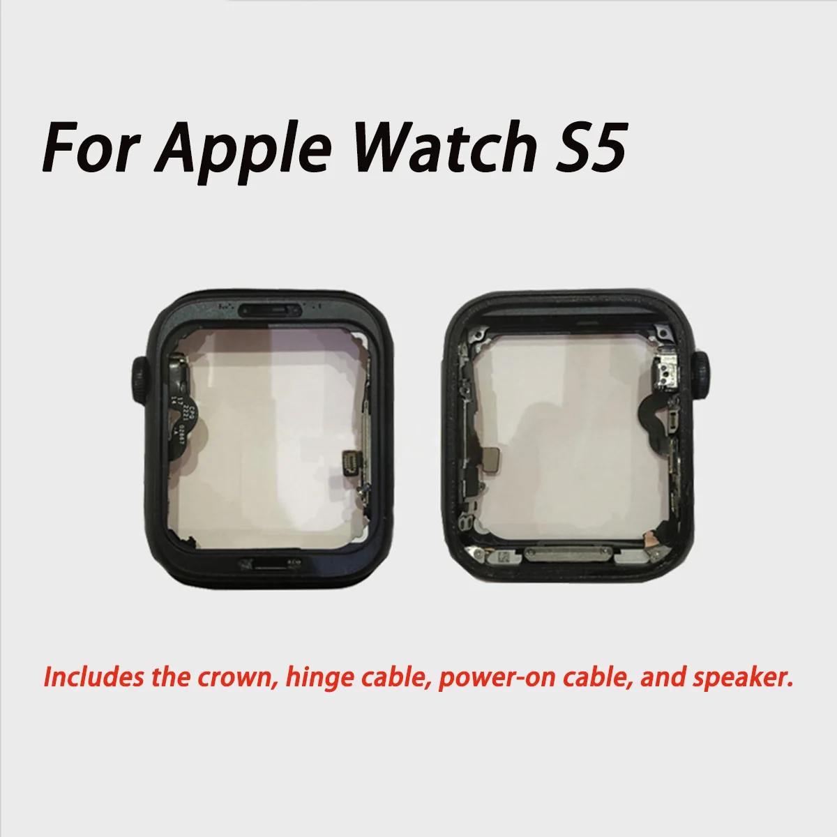 الإطار الأوسط مع التاج الرقمي زر الطاقة مكبر الصوت الكابلات المرنة الجمعية لساعة أبل سلسلة 5 40 مللي متر/44 مللي متر