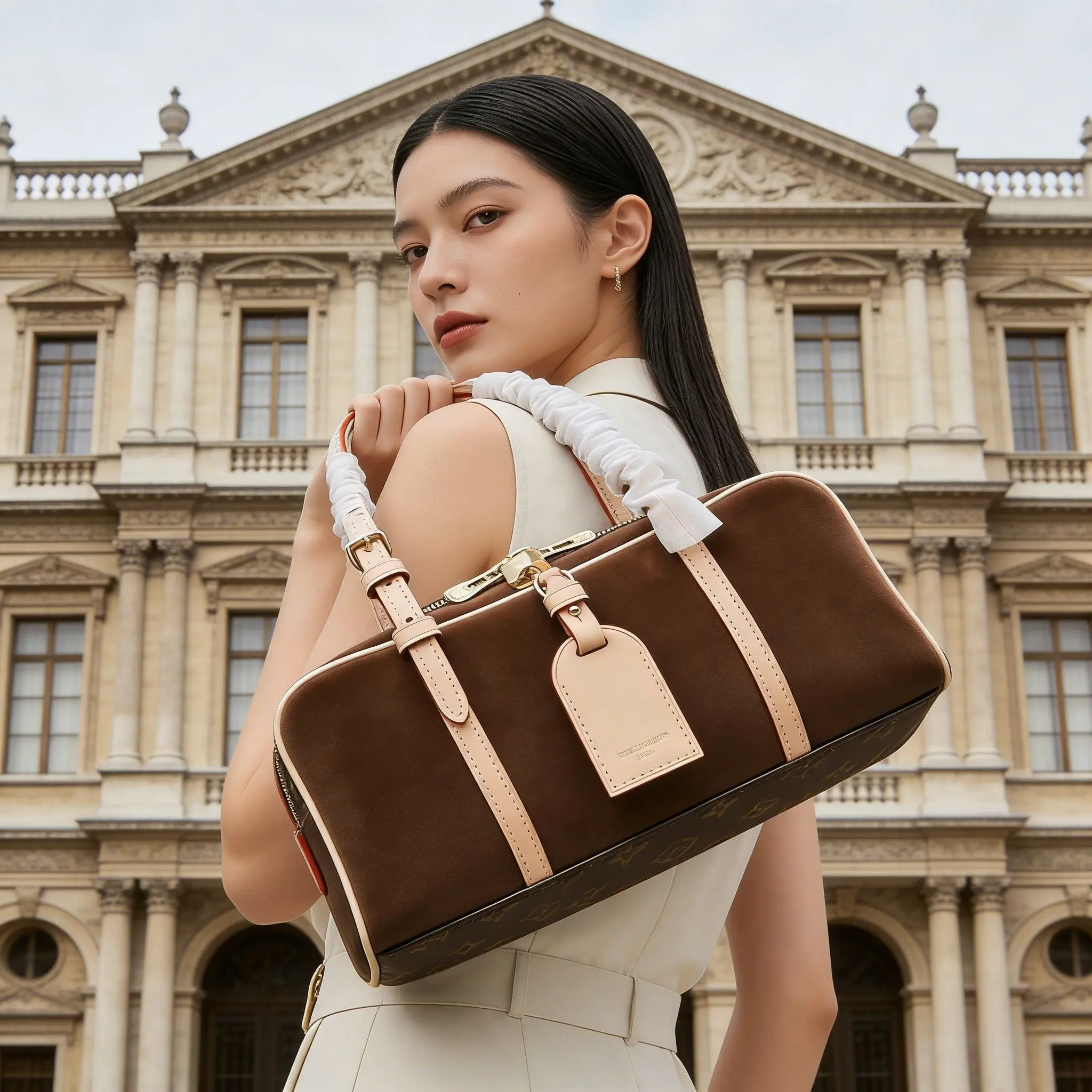 

Luxury women's handbag, luxurious design, fashionable vintage shoulder bag, large capacity crossbody bag