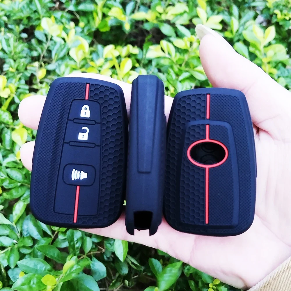 

2/3/4 Buttons Silicone Car Key Case Cover Fob Holder for Toyota Prius Camry Corolla Avalon CHR RAV4 Land Cruiser Prado Key Chain