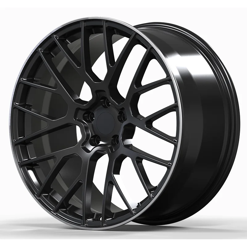 

Factory Direct Glossy Black Machine Lip 5x120 5x114.3 17 18 19 20 Forged Alloy Wheels Fit Amg M2 M3 M4 Rs7