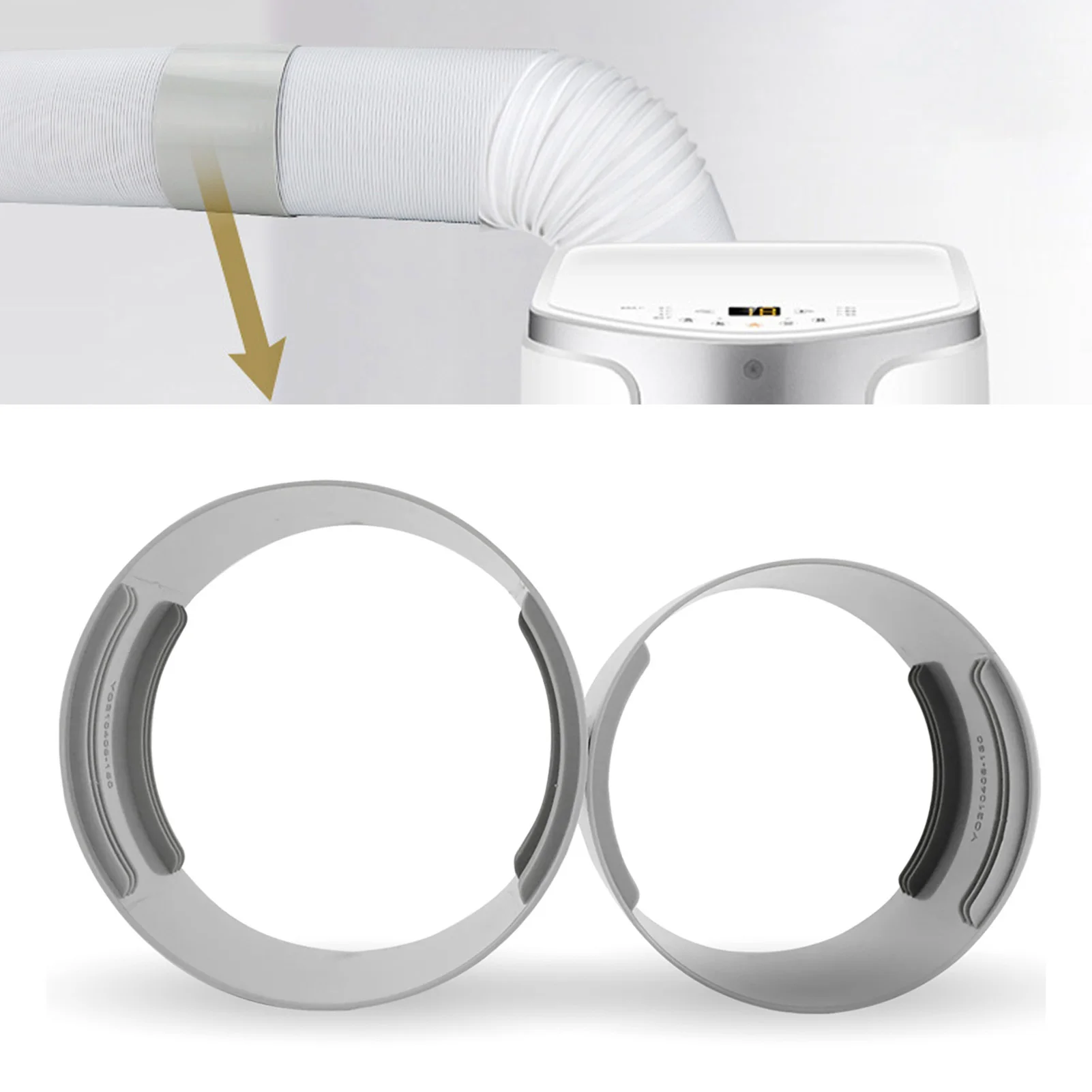 

Air Conditioner Exhaust Hose Coupler Portable Air Conditioner Exhaust Hose Coupler CW CCW Thread AC Coupling Extension Connector
