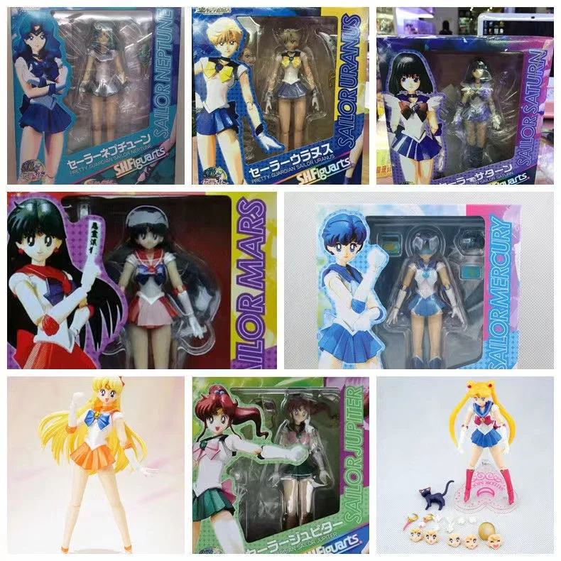 

15cm Anime Sailor Moon SHF Tsukino Usagi PVC Figure Doll Collection Toys Tsukino Usagi Action Model Children Birthday Gift