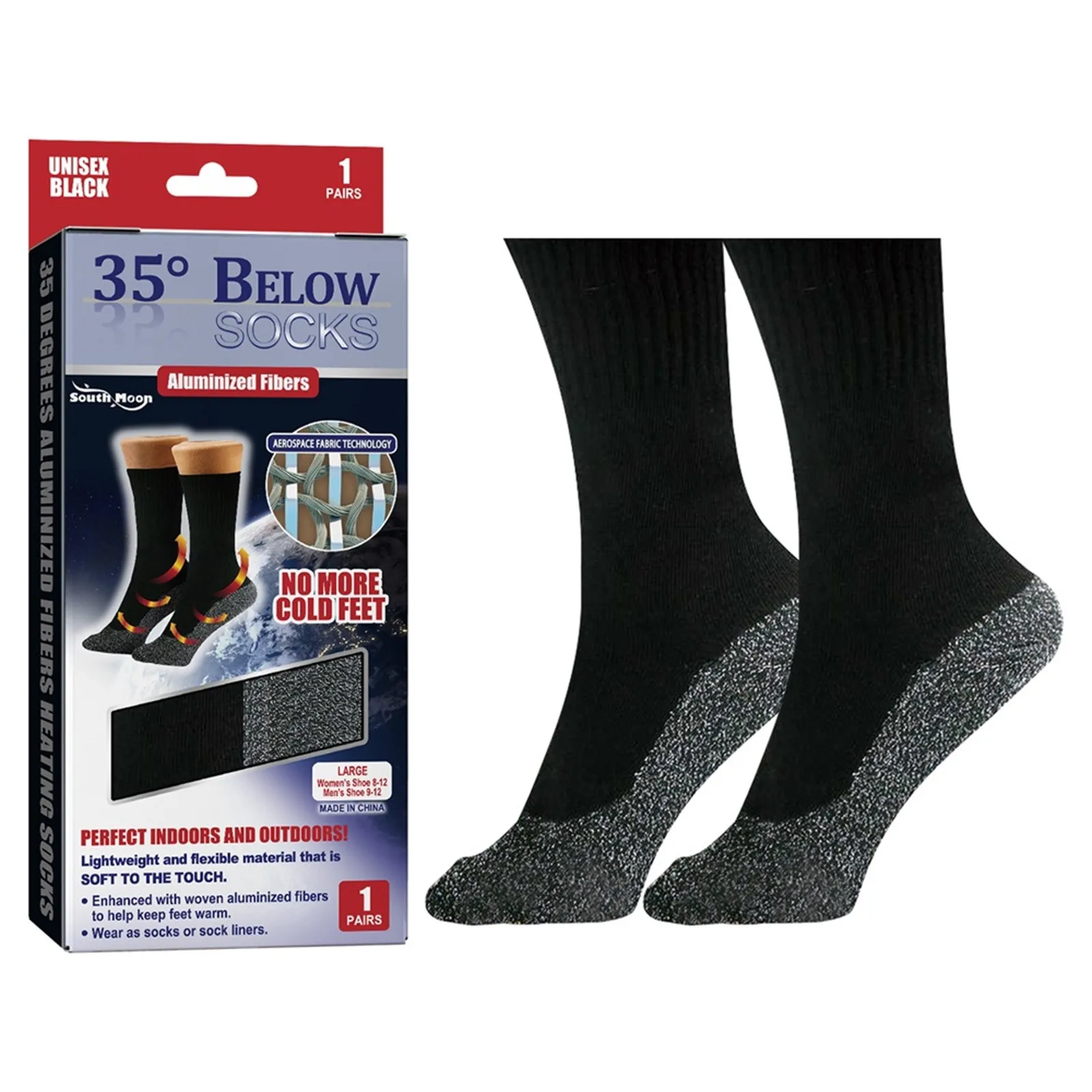 35 Degrees Self-heating Winter Thermal Socks Super Soft Unique Ultimate Comfort Socks Fibers Mens Womens Thicken Keep Foot Warm