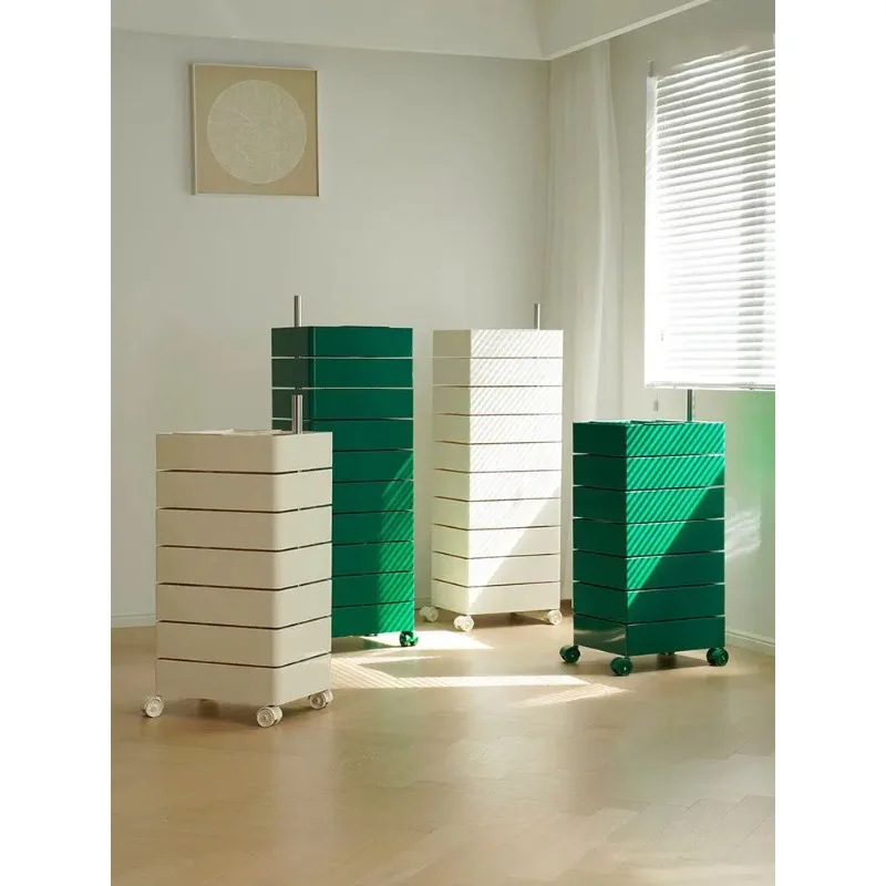 Casier amovible rotatif créatif, table de chevet minimaliste moderne