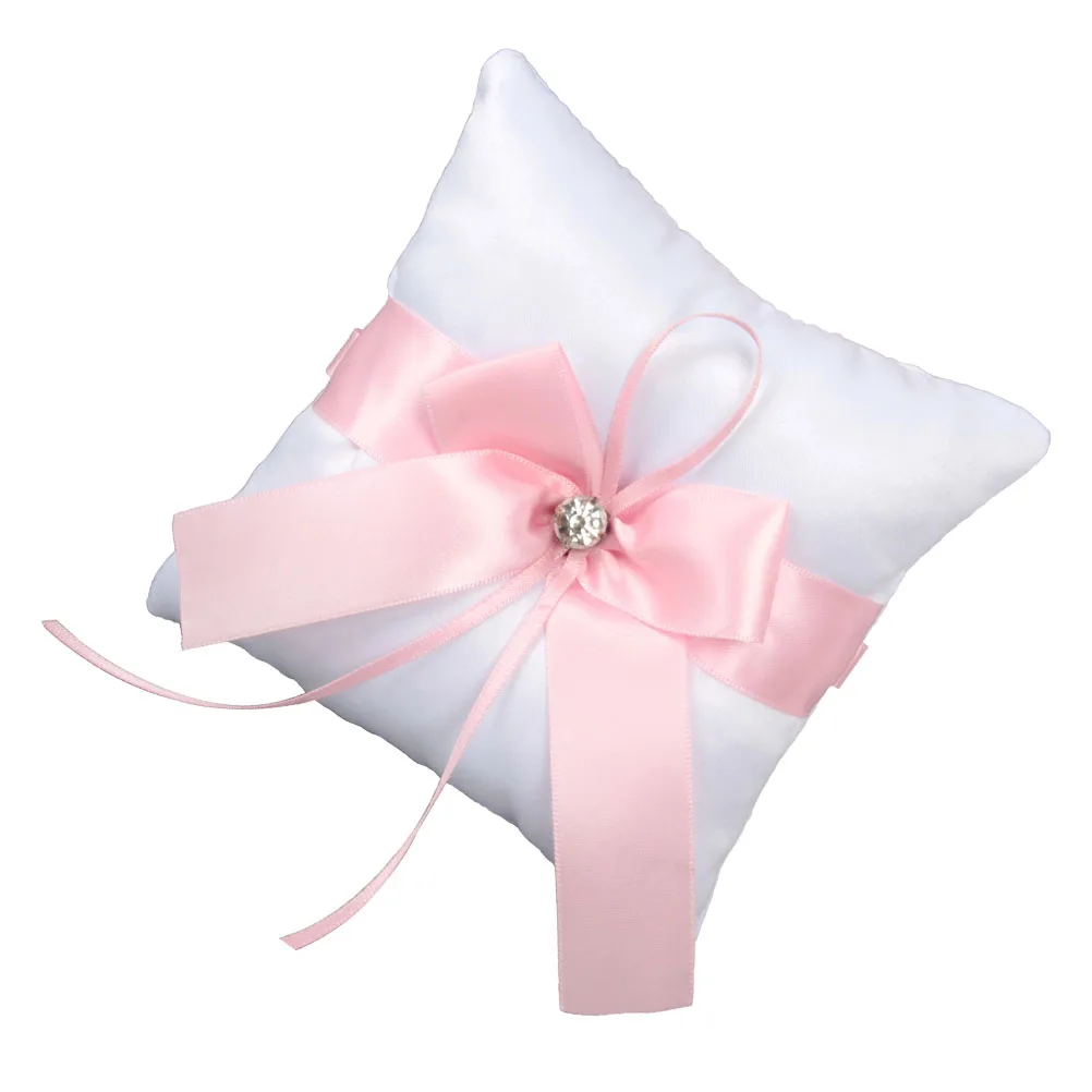 

Ring Cushion For Wedding Square Fashion Ceremony Cushion Party DIY Decoration Ring Pillow For Wedding Accessories