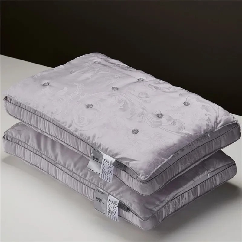 2026 Phoenix Flower Silk Pillowcase Large Jacquard Lyocell Silk Pillow Core Relieves Insomnia Fatigue Polyester Full and Fluffy