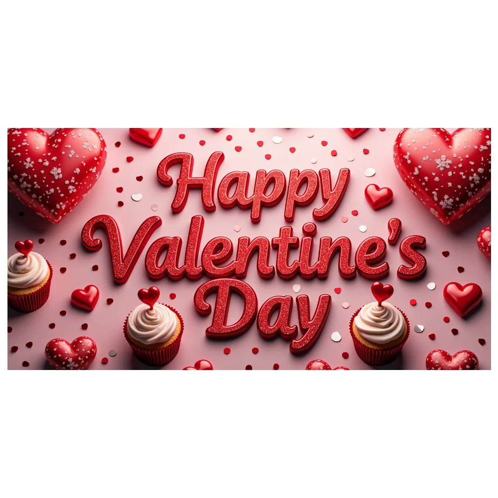 Fondo del Día de San Valentín, decoraciones de pancarta, accesorios de fotografía, suministros para fiestas, fondo de decoración de corazón