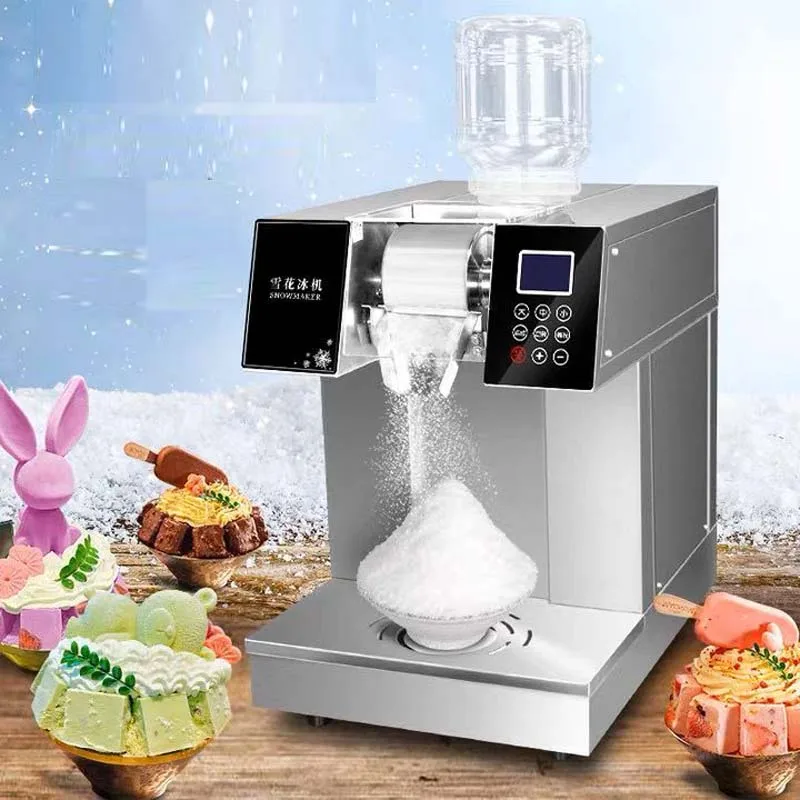 110V 220V 1200W Imported Compressor Snowflake Ice Machine Korea Bingsu Machine 180kg/24Hr Tabletop Snow Ice Maker Machine