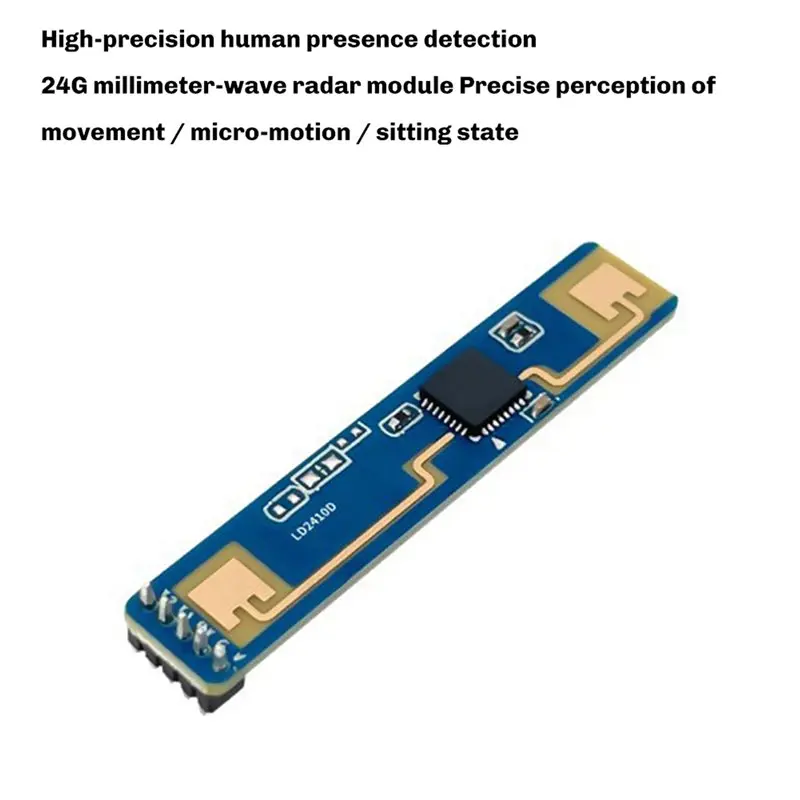DT51 5X HLK-LD2410D 24GHz Human Presence Status Sensor for Radar Module 5V Micromotion Movement Detection for Smart Home
